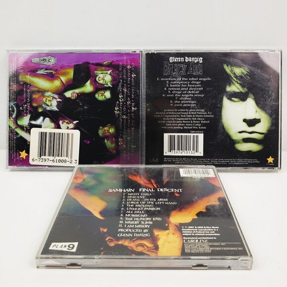 Danzig Samhain CD Lot 3 Satan's Child Black Aura Final Descent Complete - Picture 2 of 11